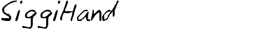 SiggiHand Regular Font Title Preview