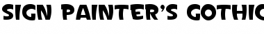 Sign Painter's Gothic Light JL Regular Font Title Preview