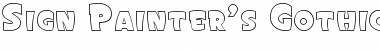 Sign Painter's Gothic OSC JL Regular Font Title Preview