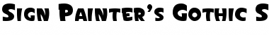 Sign Painter's Gothic SmC JL Regular Font Title Preview