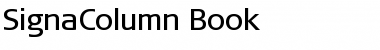 SignaColumn-Book Regular Font Title Preview