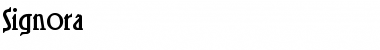 Signora Regular Font Title Preview