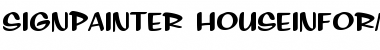 SignPainter HouseInformal Regular Font Title Preview