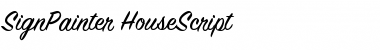 SignPainter HouseScript Regular Font Title Preview