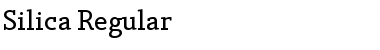 Silica Regular Font Title Preview