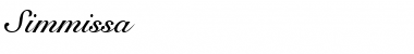 Simmissa Regular Font Title Preview