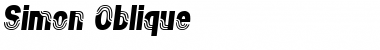Simon Oblique Font Title Preview