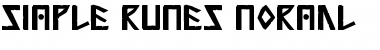 Simple Runes Normal Font Title Preview