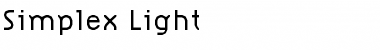 Simplex-Light Light Font Title Preview