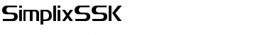 SimplixSSK Regular Font Title Preview