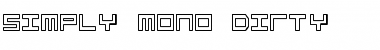 Simply Mono Dirty Regular Font Title Preview
