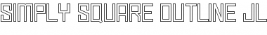Simply Square Outline JL Regular Font Title Preview