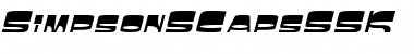 SimpsonSCapsSSK Italic Font Title Preview