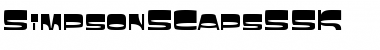 SimpsonSCapsSSK Regular Font Title Preview