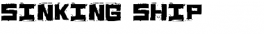 Sinking Ship Regular Font Title Preview