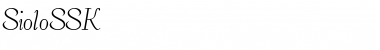 SioloSSK Regular Font Title Preview