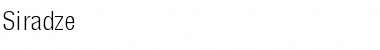 Siradze Regular Font Title Preview