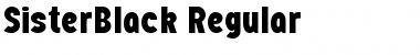 SisterBlack Regular Font Title Preview