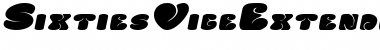 SixtiesVibeExtended Oblique Font Title Preview