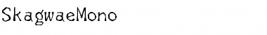 SkagwaeMono Regular Font Title Preview