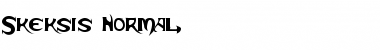 Skeksis Normal Font Title Preview