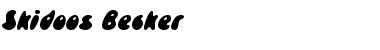 Skidoos Becker Regular Font Title Preview