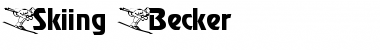 Skiing Becker Normal Font Title Preview