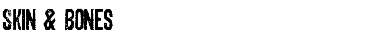 Skin & Bones Regular Font Title Preview