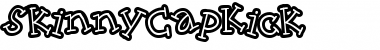 SkinnyCapKick Regular Font Title Preview
