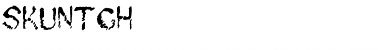 Skuntch Regular Font Title Preview