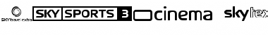 Sky TV Channel Logos Regular Font Title Preview