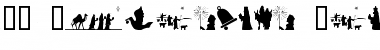 SL Christmas Silhouettes Normal Font Title Preview