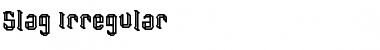 Slag Regular Font Title Preview