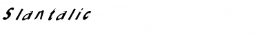 Slantalic Regular Font Title Preview