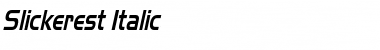 Slickerest kursiv Font Title Preview