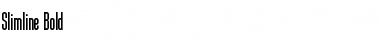 Slimline Bold Font Title Preview
