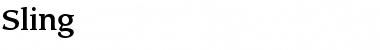 Sling Normal Font Title Preview