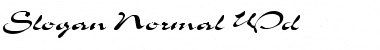 Slogan-Normal Wd Regular Font Title Preview