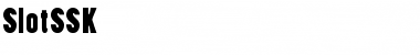 SlotSSK Regular Font Title Preview