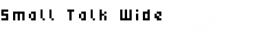 Small Talk Wide Font Title Preview