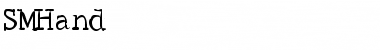 SMHand Regular Font Title Preview
