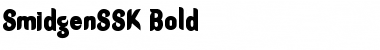 SmidgenSSK Bold Font Title Preview