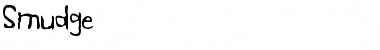 Smudge Regular Font Title Preview