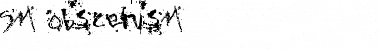 SM_obscenisM Regular Font Title Preview