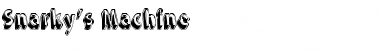 Snarky's Machine Regular Font Title Preview