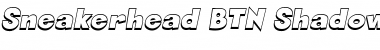Sneakerhead BTN Shadow Oblique Font Title Preview
