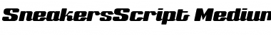 Sneakers Script Medium Font Title Preview