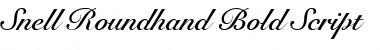 Snell Roundhand Regular Font Title Preview