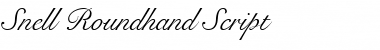 Snell Roundhand Regular Font Title Preview