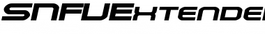 SNFUExtended Oblique Font Title Preview